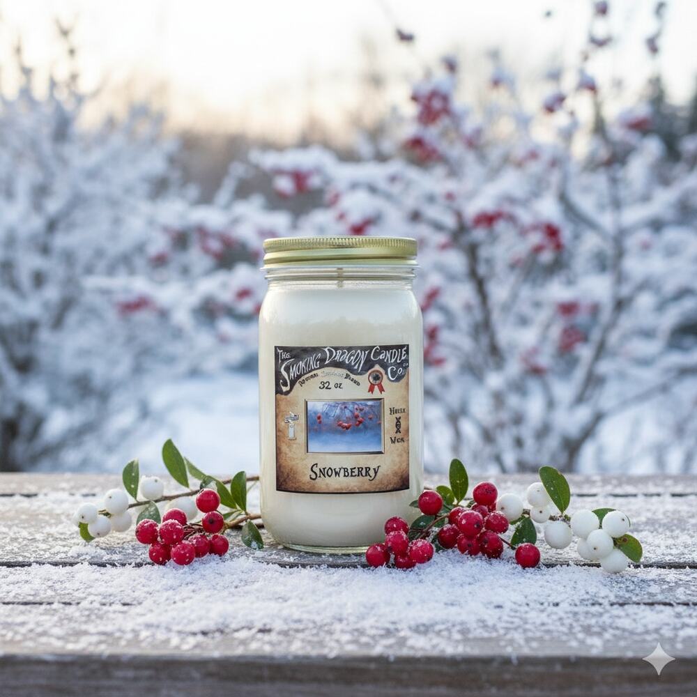 Snowberry - 32 oz Coconut Wax Candle